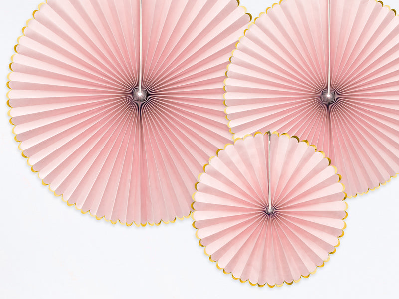 Papieren Waaiers • Roze (3 stuks)