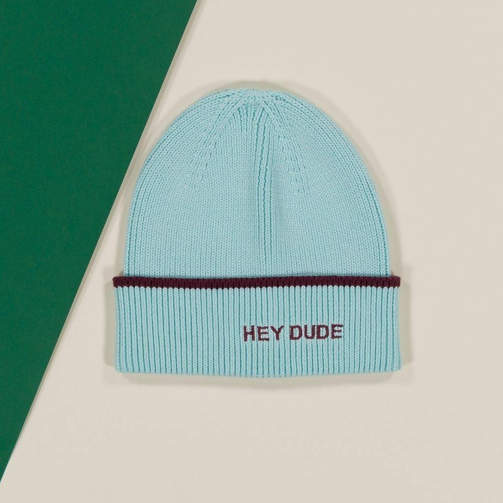 blauwe muts turqoise kindermuts hey dude chamaye