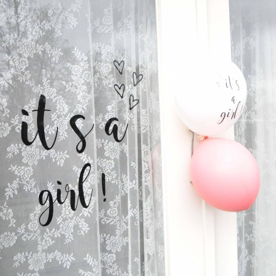 Geboorte raam sticker | it's a girl! - HelloBaby.be