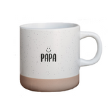 keramische witte mok papa koffietas
