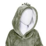 Dino Hoodie Plaid Helloboy groen green 