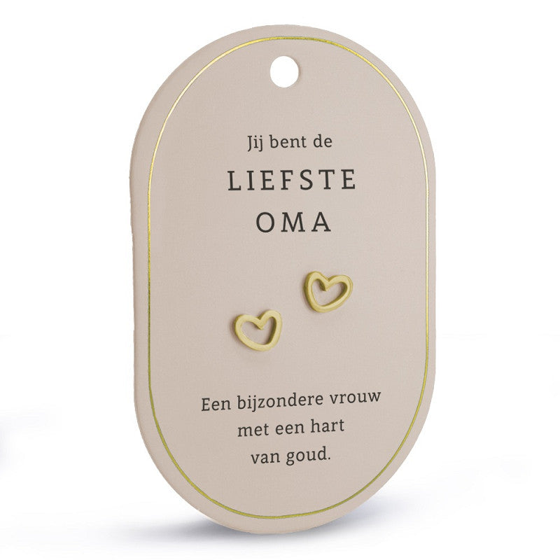 oorringen oorbellen liefste oma goud 