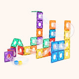 Magnetische Bouwblokken • Knikkerbaan • 100 Stuks