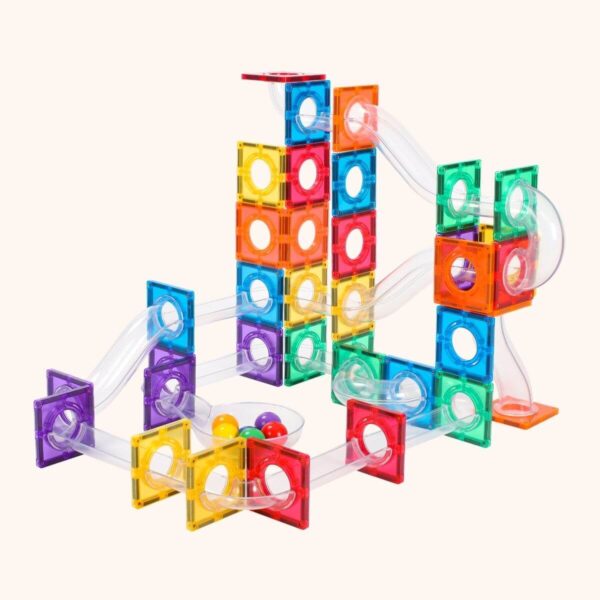 Magnetische Bouwblokken • Knikkerbaan • 100 Stuks
