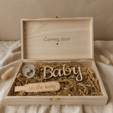 houten kistje baby coming coming soon