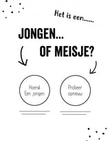 kraskaart het is een jongen gender kaart