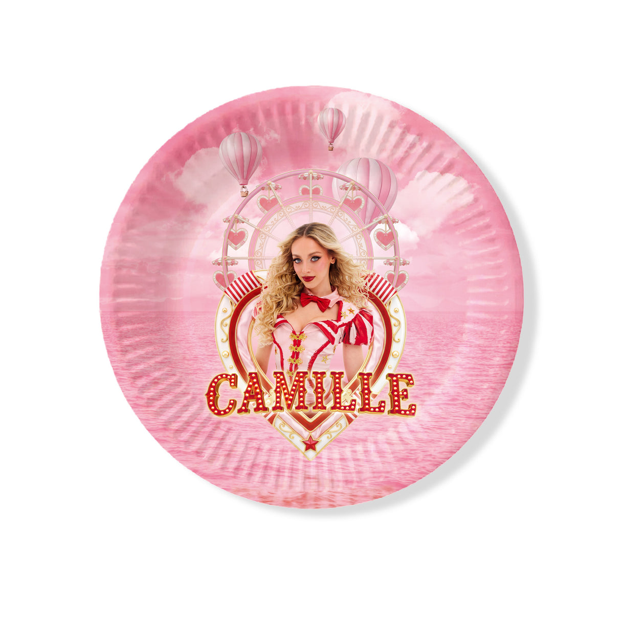 kartonnen borden bordjes camille dhont roze