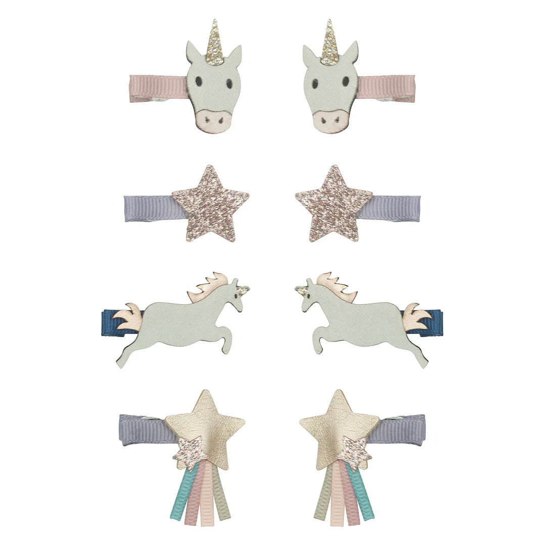 Eenhoorn Haarclips Mini (8 stuks)