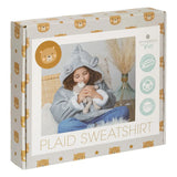 Grijze Beer Hoodie Plaid - Helloboy