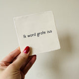Tegeltje • Ik Word Grote Zus