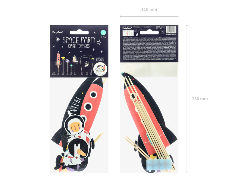 Cake Toppers • Space (7 stuks) - Helloboy