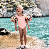 Zwembandjes Panter Rosé • 0-2 jaar