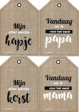 Mijlpaallkaarten '1ste jaar' (labels) - HelloBaby.be